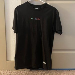 40s & Shorties Black with Multi-Colored Writing